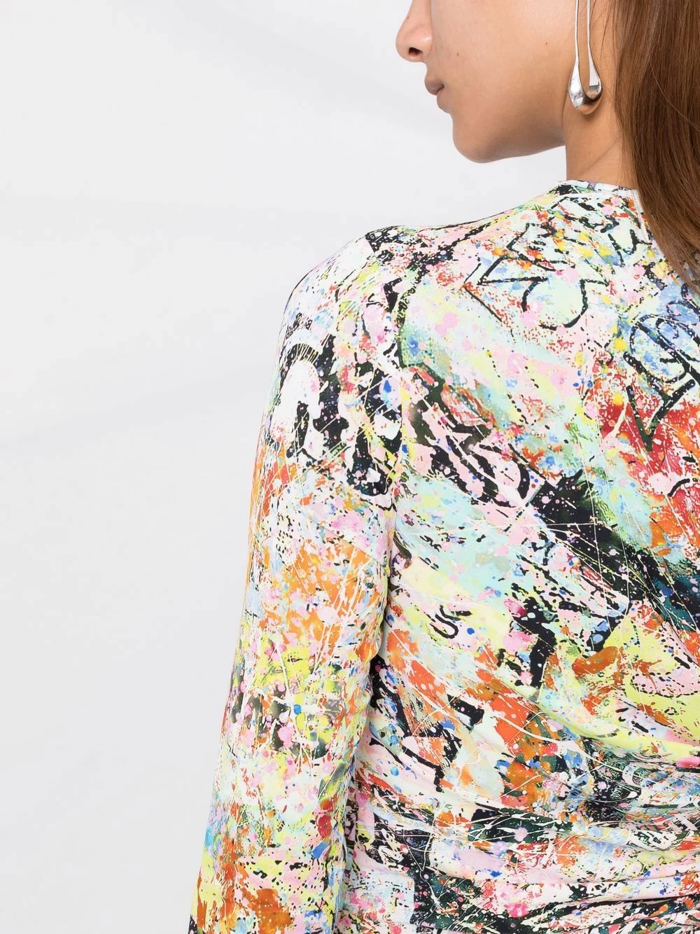 Dsquared2 Robe à imprimé abstrait Soldes robes de jour femme 7 Dsquared2 robe à imprimé abstrait