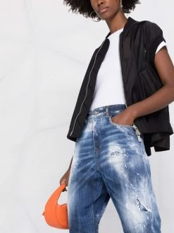 Dsquared2 jean court à effet usé