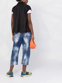 Dsquared2 jean court à effet usé