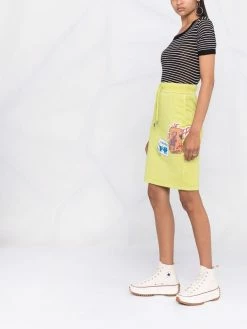 Dsquared2 jupe mi-longue à patch logo