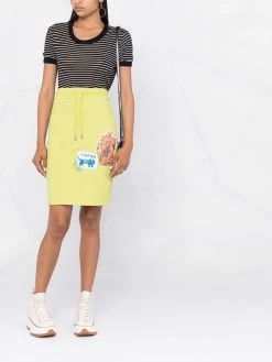 Dsquared2 jupe mi-longue à patch logo