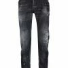 Dsquared2 Prix Discount Jean droit à effet usé jeans skinny homme 2 Dsquared2 jean droit à effet usé
