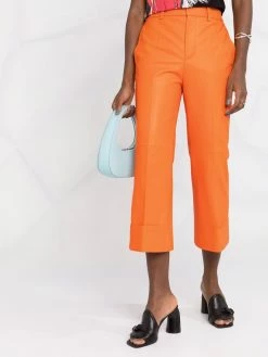 Dsquared2 pantalon court en cuir