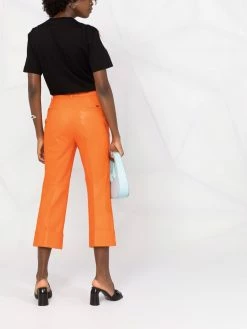 Dsquared2 pantalon court en cuir