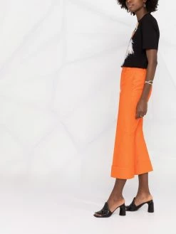 Dsquared2 pantalon court en cuir