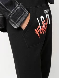 Dsquared2 Prix De Lancement Pantalon de jogging à imprimé graffiti pantalons de survêtement homme 13 Dsquared2 pantalon de jogging à imprimé graffiti