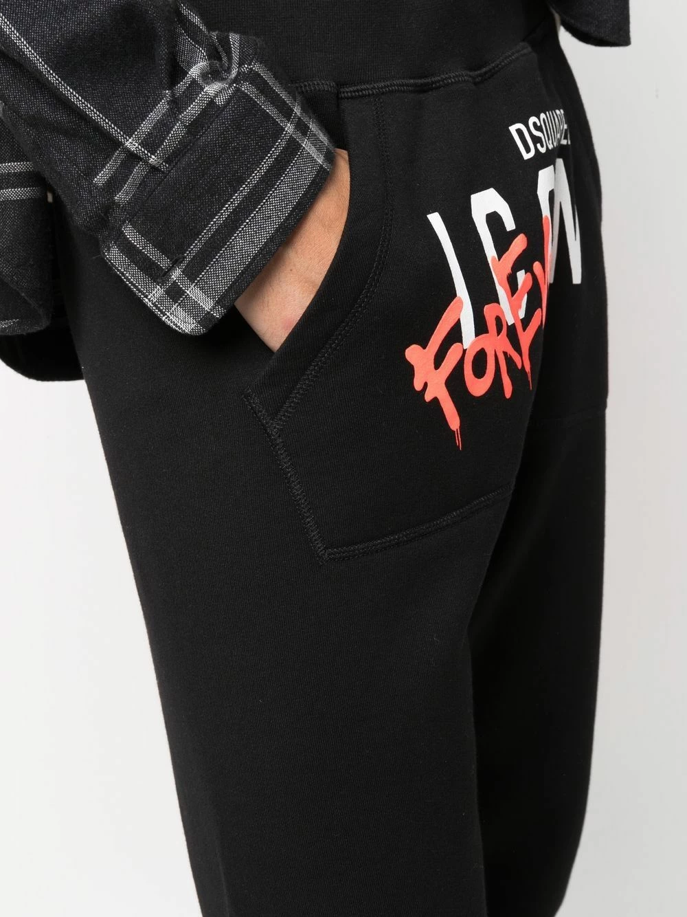 Dsquared2 Prix De Lancement Pantalon de jogging à imprimé graffiti pantalons de survêtement homme 7 Dsquared2 pantalon de jogging à imprimé graffiti