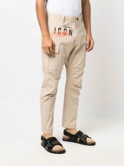 Dsquared2 pantalon fuselé à logo imprimé