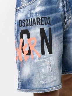 Dsquared2 Short en jean Icon à logo Prix Raisonnable shorts en jean homme 11 Dsquared2 short en jean Icon à logo