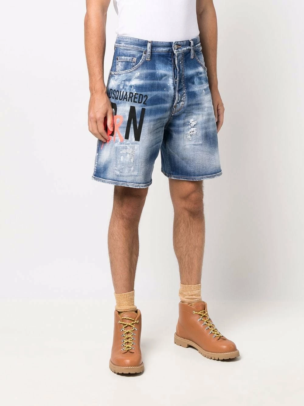 Dsquared2 Short en jean Icon à logo Prix Raisonnable shorts en jean homme 5 Dsquared2 short en jean Icon à logo
