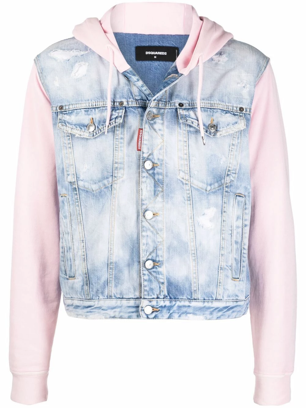 Prix d’Amis Dsquared2 Veste en jean à design à empiècements vestes à capuche homme 3 Dsquared2 veste en jean à design à empiècements