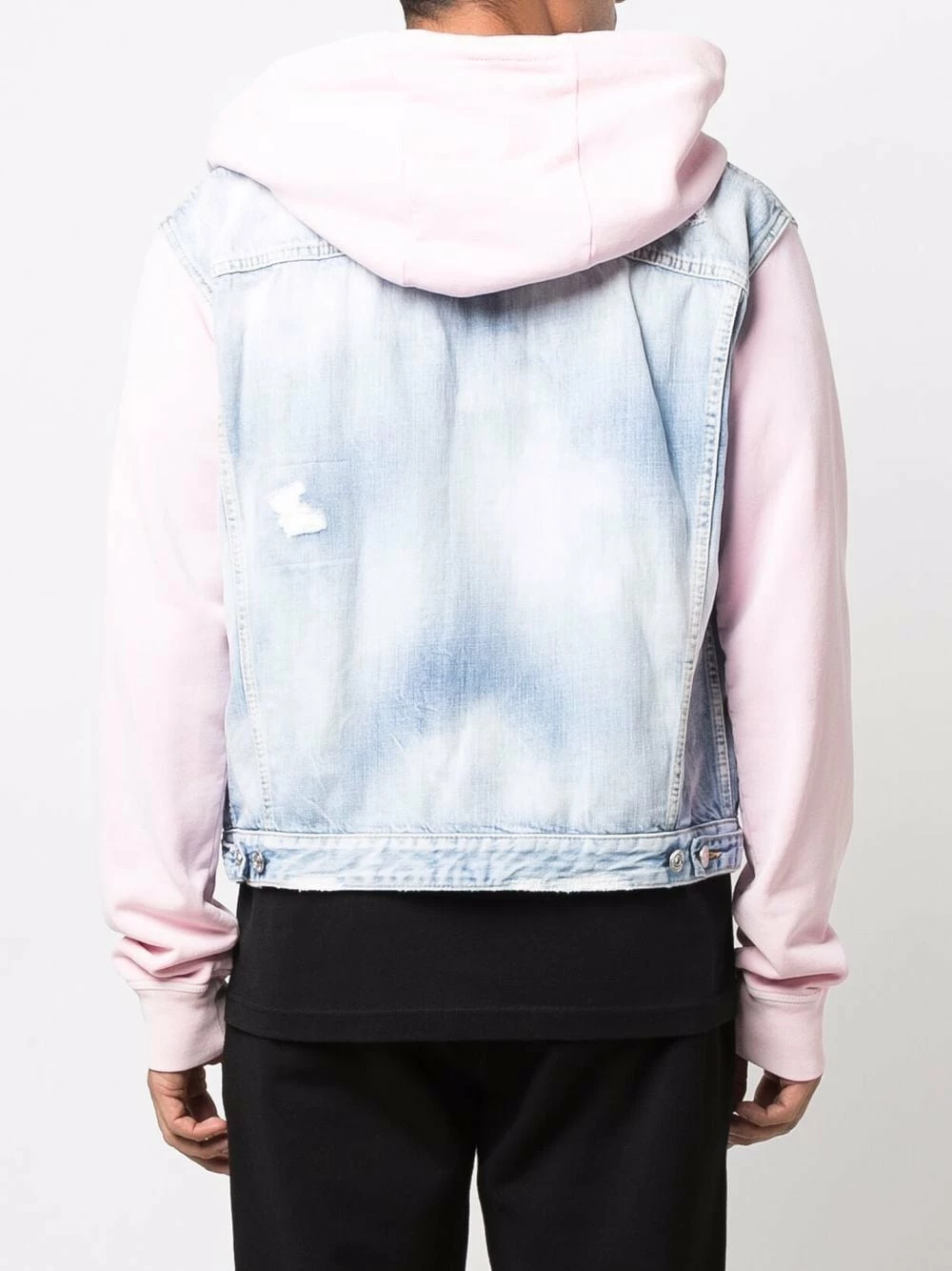 Prix d’Amis Dsquared2 Veste en jean à design à empiècements vestes à capuche homme 6 Dsquared2 veste en jean à design à empiècements