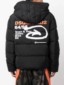 Prix Acceptable Dsquared2 Doudoune zippée à capuche coupe-vents & vestes de sport homme 10 Dsquared2 doudoune zippée à capuche