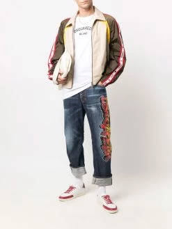 Dsquared2 veste bomber à bande logo