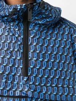 Dsquared2 veste bomber zippée à imprimé graphique