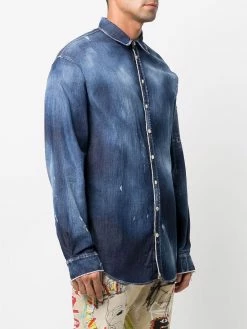 Dsquared2 chemise en jean à logo imprimé