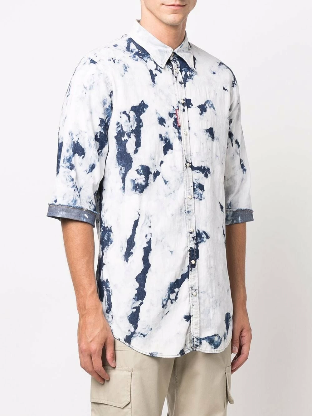 Dsquared2 Prix Légers Chemise à effet délavé chemises homme 5 Dsquared2 chemise à effet délavé