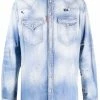 Dsquared2 chemise en jean à effet usé