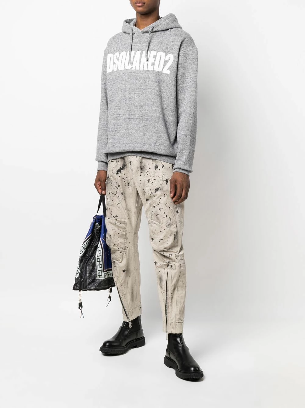 Excellente qualité Dsquared2 Hoodie à logo imprimé sweats homme 4 Dsquared2 hoodie à logo imprimé