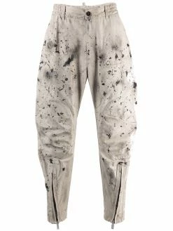 Dsquared2 pantalon à effet taches de peinture