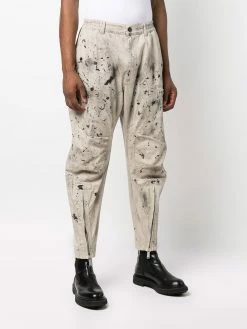 Dsquared2 pantalon à effet taches de peinture