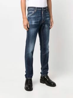 Dsquared2 jean slim à effet délavé