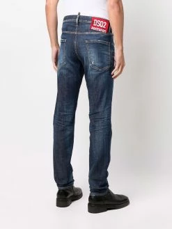 Dsquared2 jean slim à effet délavé