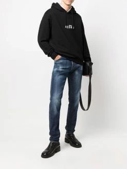 Dsquared2 jean slim à effet délavé