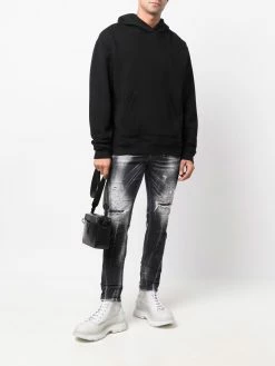 Dsquared2 jean skinny à effet délavé