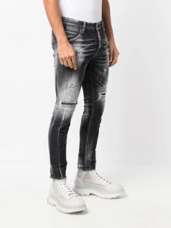 Dsquared2 jean skinny à effet délavé
