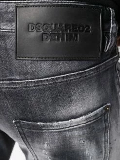 Dsquared2 jean skinny à effet délavé