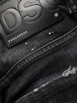 Dsquared2 jean slim à effet usé