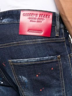 Dsquared2 jean slim à effet usé