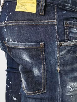 Dsquared2 jean skinny à effet usé