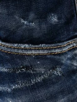 Dsquared2 jean skinny à effet usé