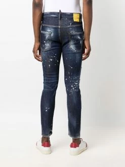 Dsquared2 jean skinny à effet usé
