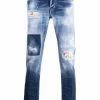 Dsquared2 jean skinny à effet usé