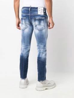 Dsquared2 jean skinny à effet usé