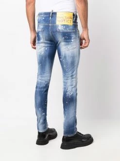 Dsquared2 jean skinny à effet délavé