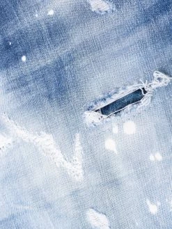 Dsquared2 jean skinny à effet délavé