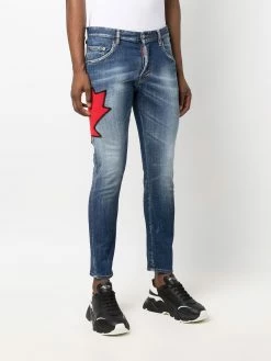 Dsquared2 jean à patch logo