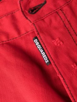 Dsquared2 jean fuselé court