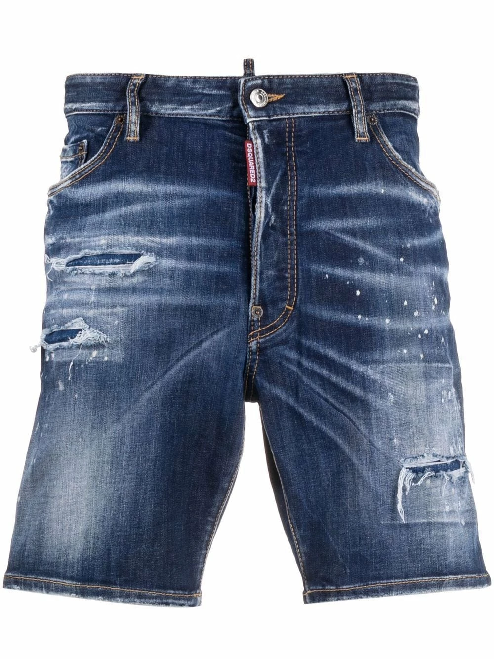 Dsquared2 Short en jean à patch logo Prix Bradés shorts en jean homme 3 Dsquared2 short en jean à patch logo