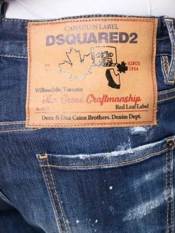 Dsquared2 Short en jean à patch logo Prix Bradés shorts en jean homme 11 Dsquared2 short en jean à patch logo