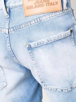 Dsquared2 short en jean à effet délavé