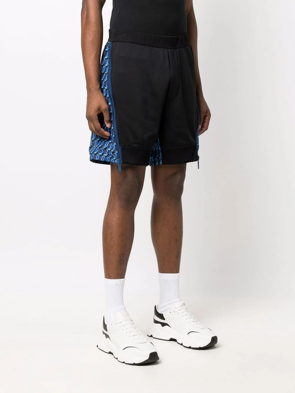 Dsquared2 Short zippé à logo imprimé Bon Rapport Coût-Efficacité bermudas homme 5 Dsquared2 short zippé à logo imprimé