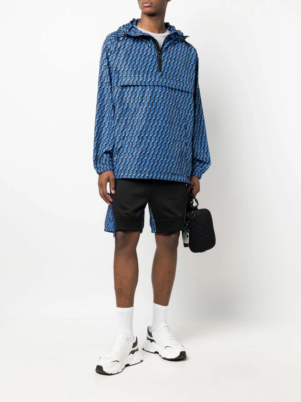 Dsquared2 Short zippé à logo imprimé Bon Rapport Coût-Efficacité bermudas homme 4 Dsquared2 short zippé à logo imprimé