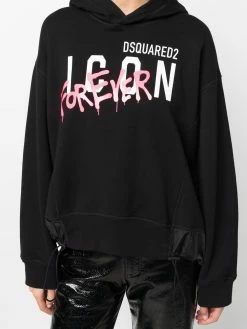 Dsquared2 hoodie Forever à imprimé graffiti