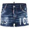 Dsquared2 short en jean à effet usé
