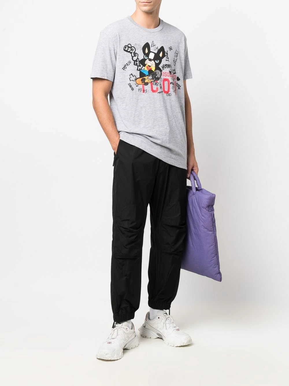 Dsquared2 Prix Légers T shirt à imprimé graffiti t-shirts homme 4 Dsquared2 t-shirt à imprimé graffiti